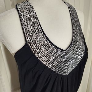 Fancy sequin black top